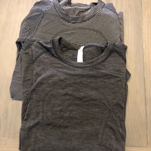 Two lululemon long sleeve shirts size 2